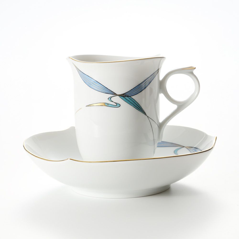 マイセン（Meissen） ウォーターバード ブルー 704610／28582 コーヒーカップ＆ソーサー 180ml