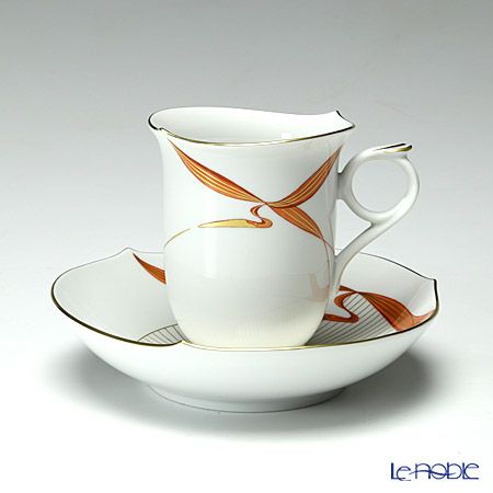 マイセン（Meissen） ウォーターバード レッド 704710／28582 コーヒーカップ＆ソーサー 180ml