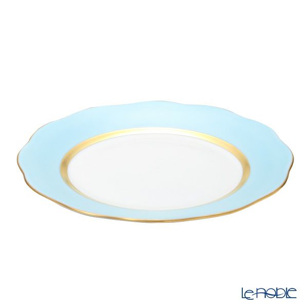 ヘレンド シルクリボン CTQ01 20517-0-00 プレート 19cm ライトブルー