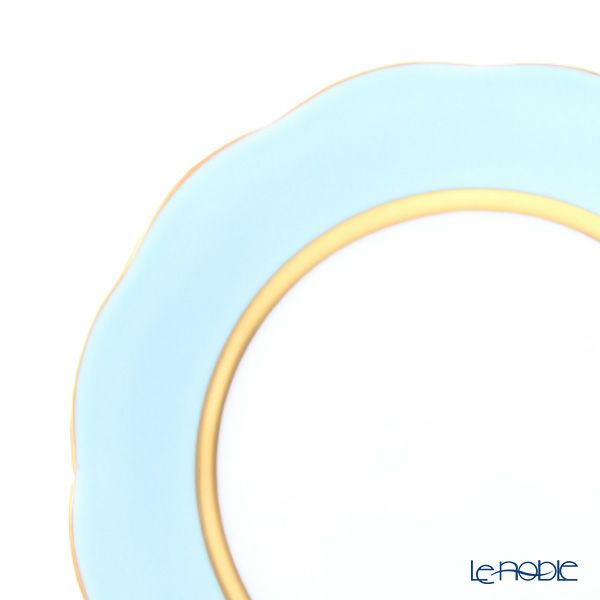 ヘレンド シルクリボン CTQ01 20517-0-00 プレート 19cm ライトブルー