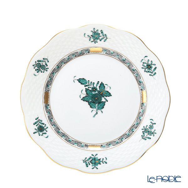 ヘレンド アポニーグリーン2 AV2（ブルーグリーン） 00517-0-00 プレート 19cm