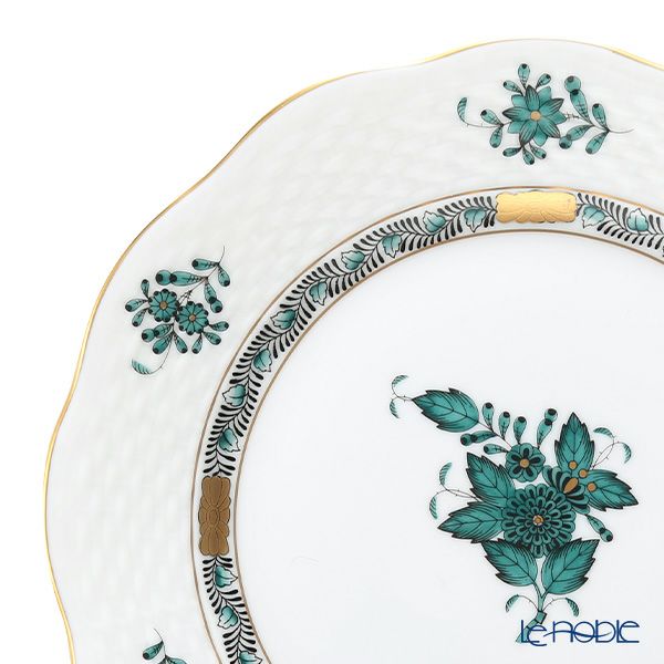 ヘレンド アポニーグリーン2 AV2（ブルーグリーン） 00517-0-00 プレート 19cm