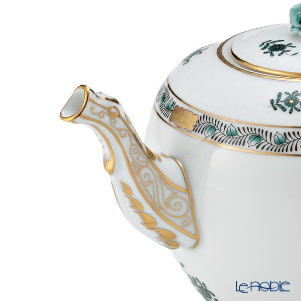 ヘレンド アポニーグリーン2 AV2（ブルーグリーン） 00606-0-09 ティーポット ローズ 800ml