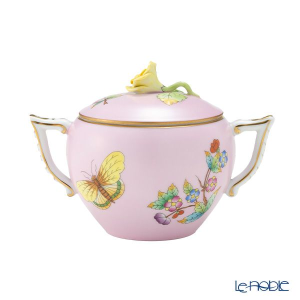 ヘレンド ピンクのヴィクトリア VE-FP1 シュガーポット ローズ 200ml 20472-0-09