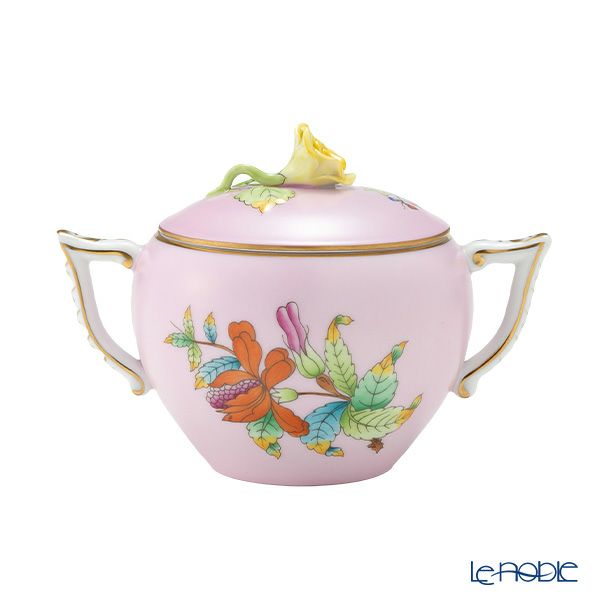 ヘレンド ピンクのヴィクトリア VE-FP1 シュガーポット ローズ 200ml 20472-0-09