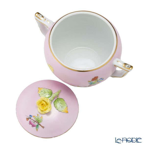 ヘレンド ピンクのヴィクトリア VE-FP1 シュガーポット ローズ 200ml 20472-0-09