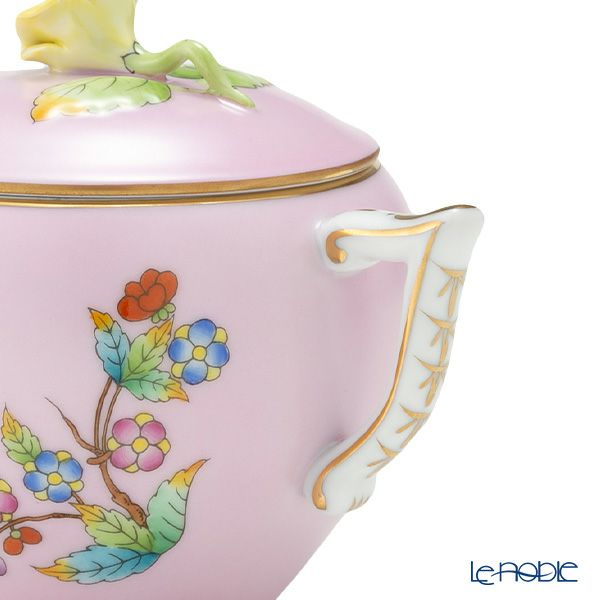 ヘレンド ピンクのヴィクトリア VE-FP1 シュガーポット ローズ 200ml 20472-0-09