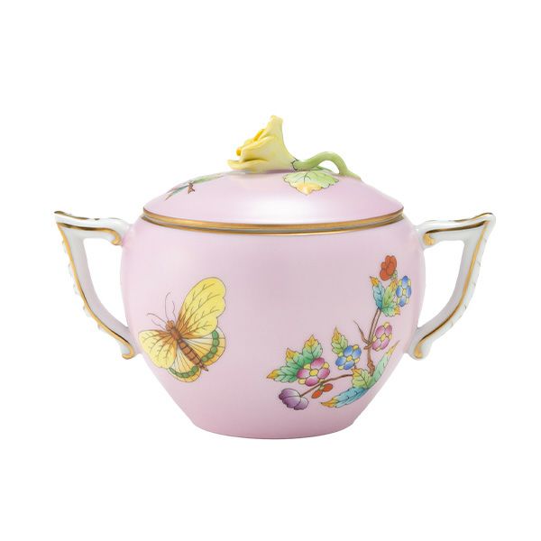 ヘレンド ピンクのヴィクトリア VE-FP1 シュガーポット ローズ 200ml 20472-0-09