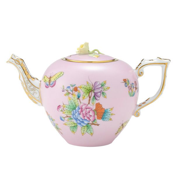 ヘレンド HEREND ヴィクトリアブーケ ティーポット ローズ ヘレンド ピンクのヴィクトリア VE-FP1 ティーポット ローズ 800ml