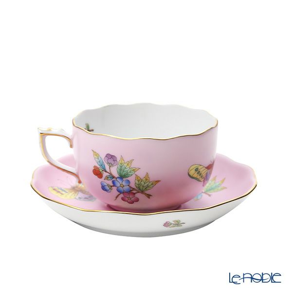 ヘレンド ピンクのヴィクトリア VE-FP1 ティーカップ＆ソーサー 200ml 20724-0-00