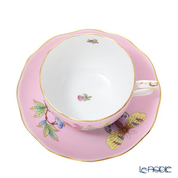 ヘレンド ピンクのヴィクトリア VE-FP1 ティーカップ＆ソーサー 200ml 20724-0-00