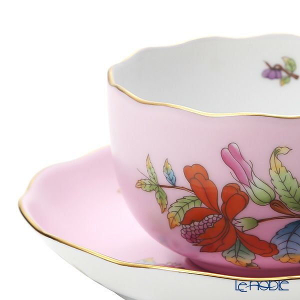 ヘレンド ピンクのヴィクトリア VE-FP1 ティーカップ＆ソーサー 200ml 20724-0-00