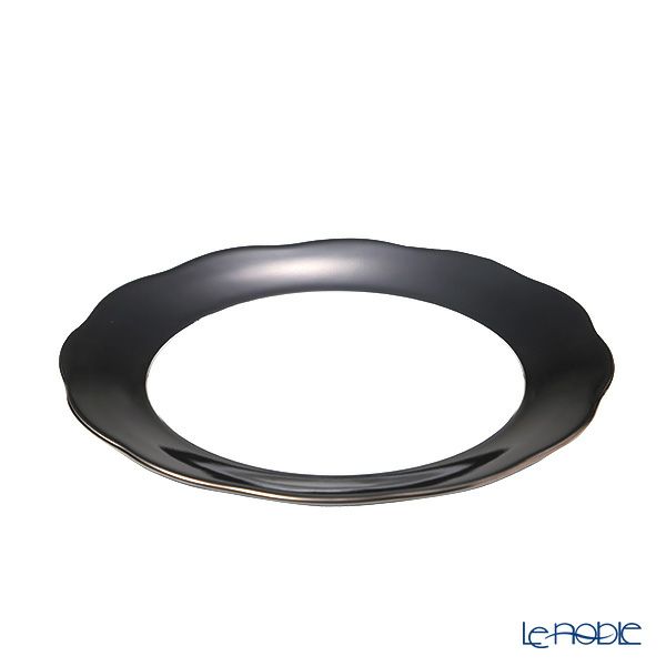 ヘレンド シルクリボン CN01S-PT 20517-0-00 プレート 19cm ブラックプラチナS