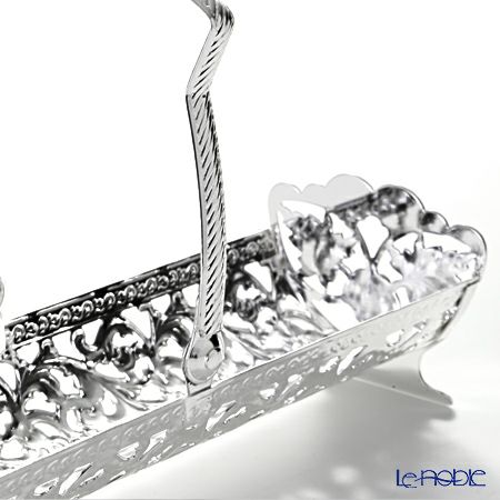 クイーン アン QUEEN ANNE（イギリス製銀メッキ） ビスケットトレイ ハンドル付 0／352