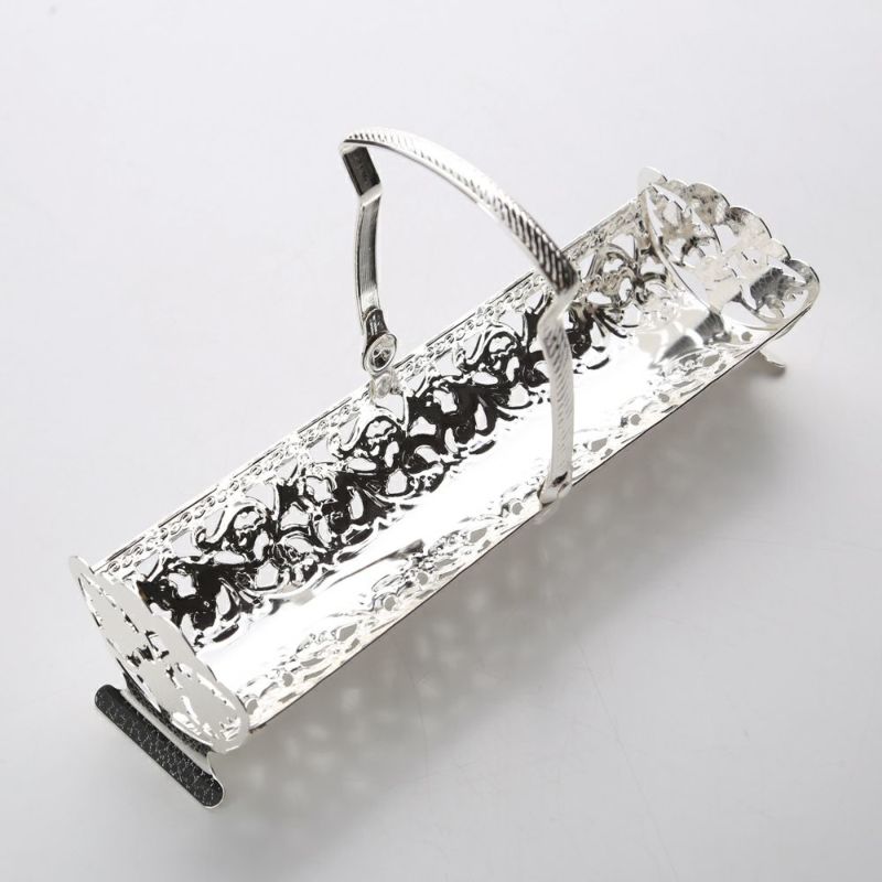 クイーン アン QUEEN ANNE（イギリス製銀メッキ） ビスケットトレイ ハンドル付 0／352