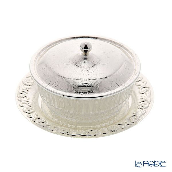 クイーン アン QUEEN ANNE（イギリス製銀メッキ） ボウル トレイ・蓋付 0／471