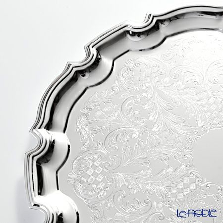 クイーン アン QUEEN ANNE（イギリス製銀メッキ） チッペンデールトレイ L 31.5cm 0／6180