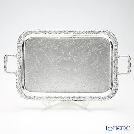クイーン アン QUEEN ANNE（イギリス製銀メッキ） オブロング トレイ M ハンドル付 0／6220／2