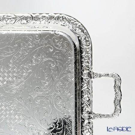 クイーン アン QUEEN ANNE（イギリス製銀メッキ） オブロング トレイ M ハンドル付 0／6220／2