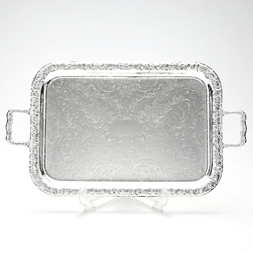 クイーン アン QUEEN ANNE（イギリス製銀メッキ） オブロング トレイ M ハンドル付 0／6220／2
