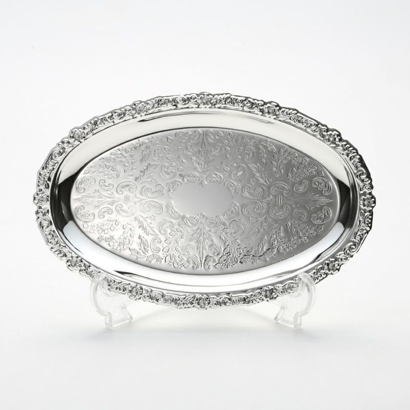 クイーン アン QUEEN ANNE（イギリス製銀メッキ） オーバルトレイ S 0／6852／2