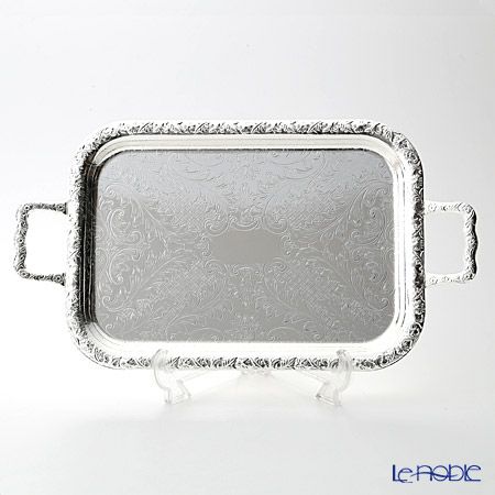 クイーン アン QUEEN ANNE（イギリス製銀メッキ） オブロング トレイ S ハンドル付 0／6224