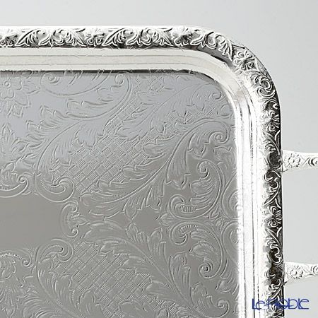 クイーン アン QUEEN ANNE（イギリス製銀メッキ） オブロング トレイ S ハンドル付 0／6224