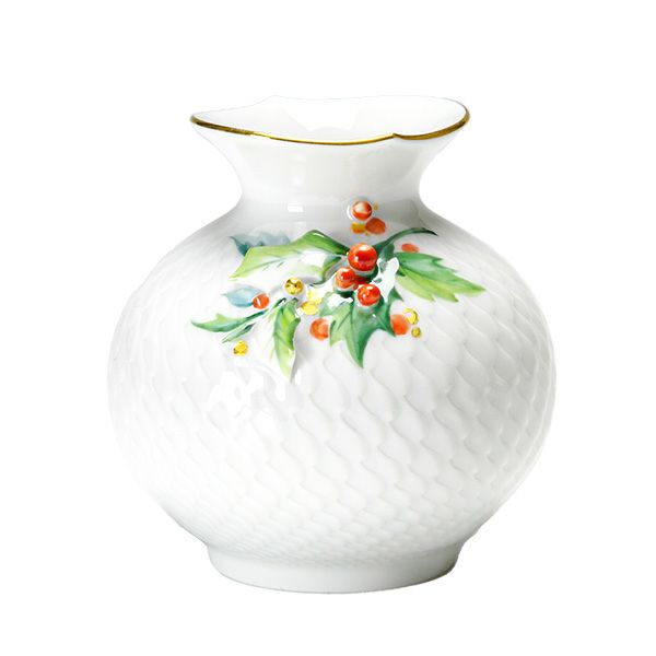 マイセン（Meissen） 波の戯れ 719391／50904 花瓶 ヒイラギ 9cm