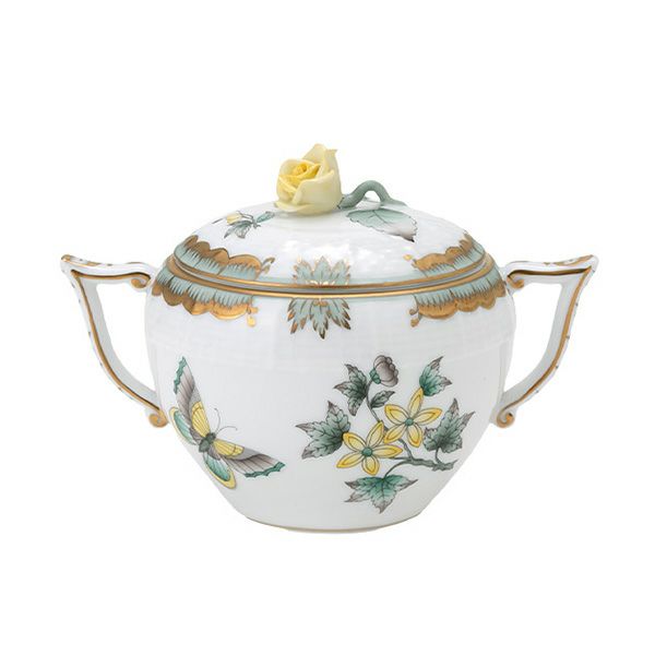 ヘレンド ヴィクトリア O-VBO-VX1 00472-0-09 シュガーポット ローズ 200ml