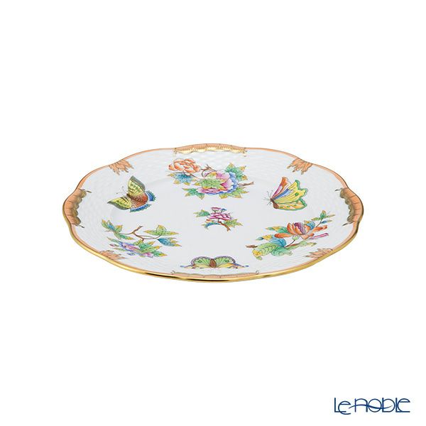 ヘレンド ヴィクトリア・ブーケ ライトオレンジ VBO-Y5 00517-0-00 プレート 19cm