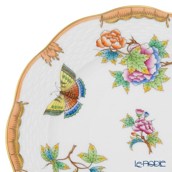 ヘレンド ヴィクトリア・ブーケ ライトオレンジ VBO-Y5 00517-0-00 プレート 19cm