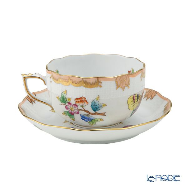 ヘレンド VBO-Y5 00724-0-00 ティーカップ＆ソーサー 200ml ライトオレンジ