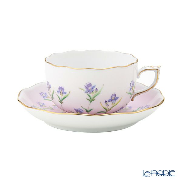ヘレンド アイリス ピンク IRIS-P ティーカップ＆ソーサー 200ml 20724-0-00