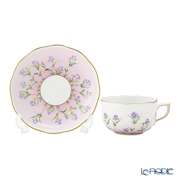 ヘレンド アイリス ピンク IRIS-P ティーカップ＆ソーサー 200ml 20724-0-00