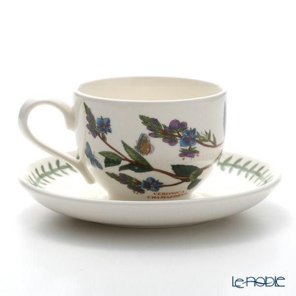 ポートメリオン ボタニックガーデン ティーカップ＆ソーサー 200ml クワガタソウ