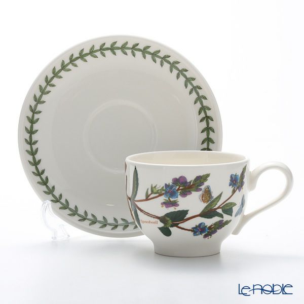 ポートメリオン ボタニックガーデン ティーカップ＆ソーサー 200ml クワガタソウ