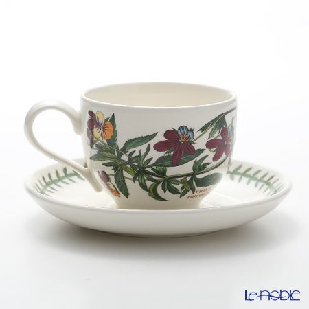 ポートメリオン ボタニックガーデン ティーカップ＆ソーサー 200ml サンシキスミレ