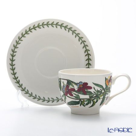 ポートメリオン ボタニックガーデン ティーカップ＆ソーサー 200ml サンシキスミレ