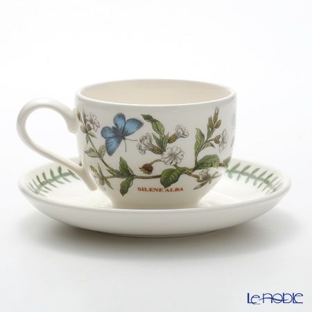 ポートメリオン ボタニックガーデン ティーカップ＆ソーサー 200ml ホワイトキャンピオン