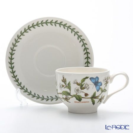 ポートメリオン ボタニックガーデン ティーカップ＆ソーサー 200ml ホワイトキャンピオン