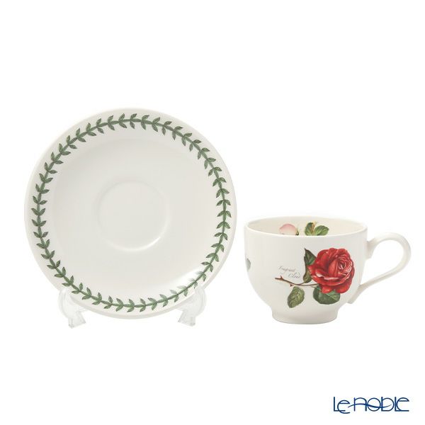 ポートメリオン ボタニックローズ ティーカップ＆ソーサー 200ml フレグラントクラウド