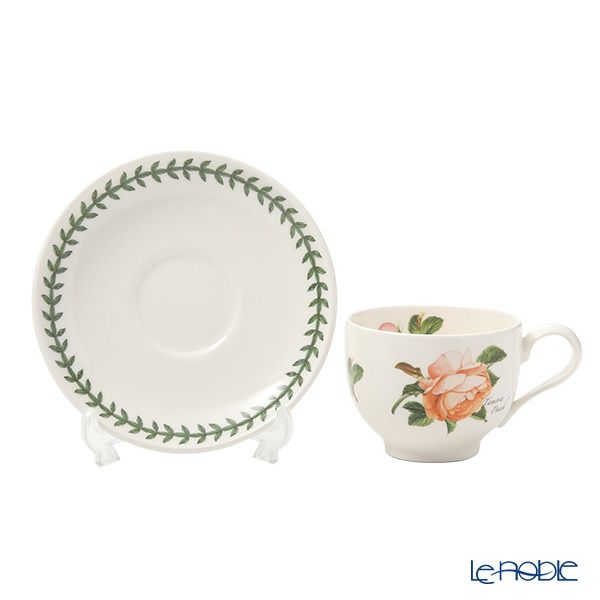 ポートメリオン ボタニックローズ ティーカップ＆ソーサー 200ml タモラピーチ