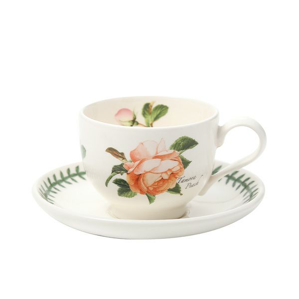 ポートメリオン ボタニックローズ ティーカップ＆ソーサー 200ml タモラピーチ