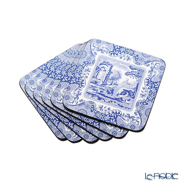 ピンパーネル スポードブルーイタリアン コースターセット 6枚