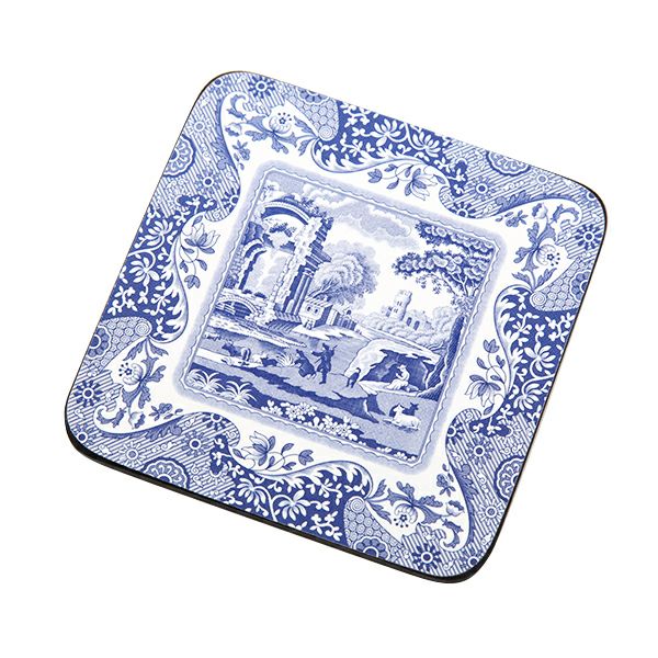 ピンパーネル スポードブルーイタリアン コースターセット 6枚