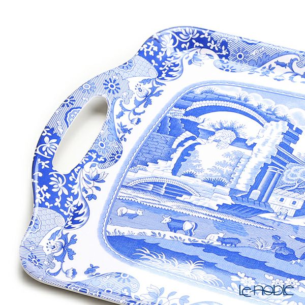 ピンパーネル スポードブルーイタリアン ラージ トレイ 48×29.5cm メラミン製