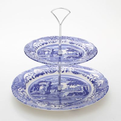 ウェッジウッド（Wedgwood） バタフライブルーム 2段ケーキスタンド