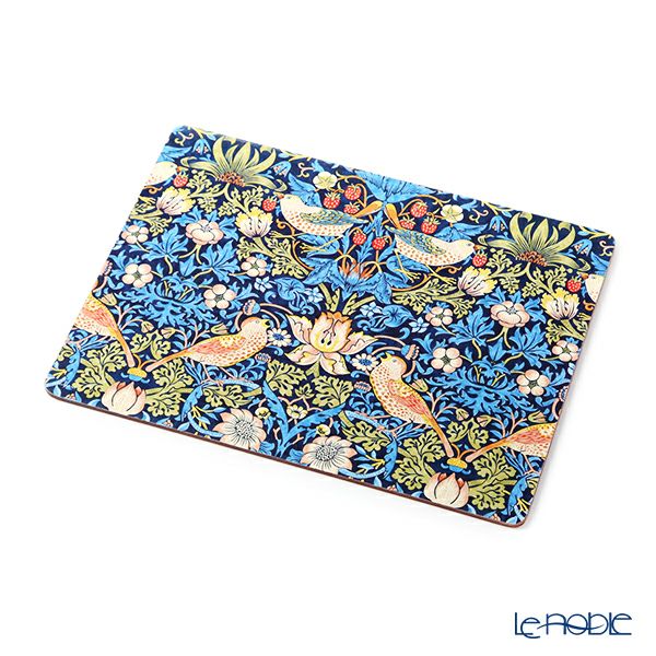 ピンパーネル ウィリアムモリス いちご泥棒 プレースマットセット 30×40 ブルー 4枚