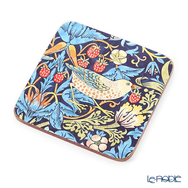 ピンパーネル ウィリアムモリス いちご泥棒 コースターセット ブルー 6枚