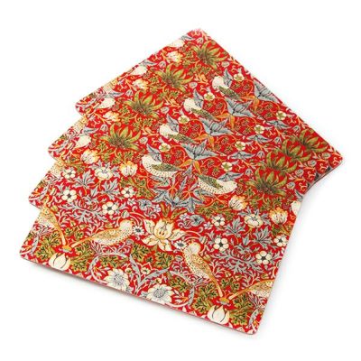 ピンパーネル ウィリアムモリス いちご泥棒 プレースマットセット 30